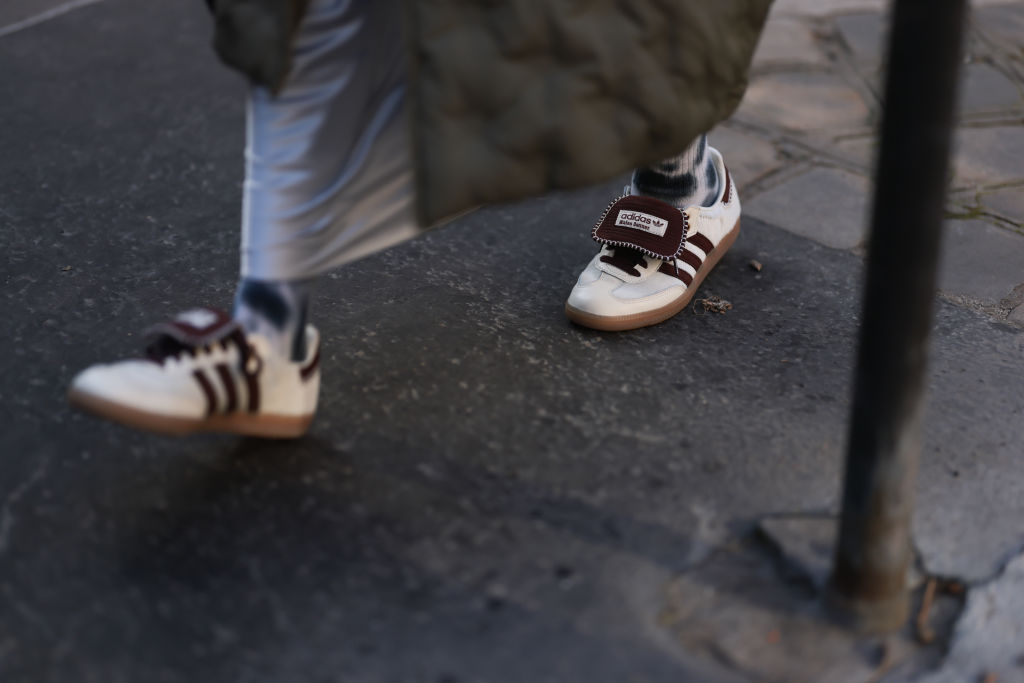 A popular collaboration with adidas, the Wales Bonner Ponyskin Samba is a coveted, high-fashion iteration of the classic style. Photo / Getty Images