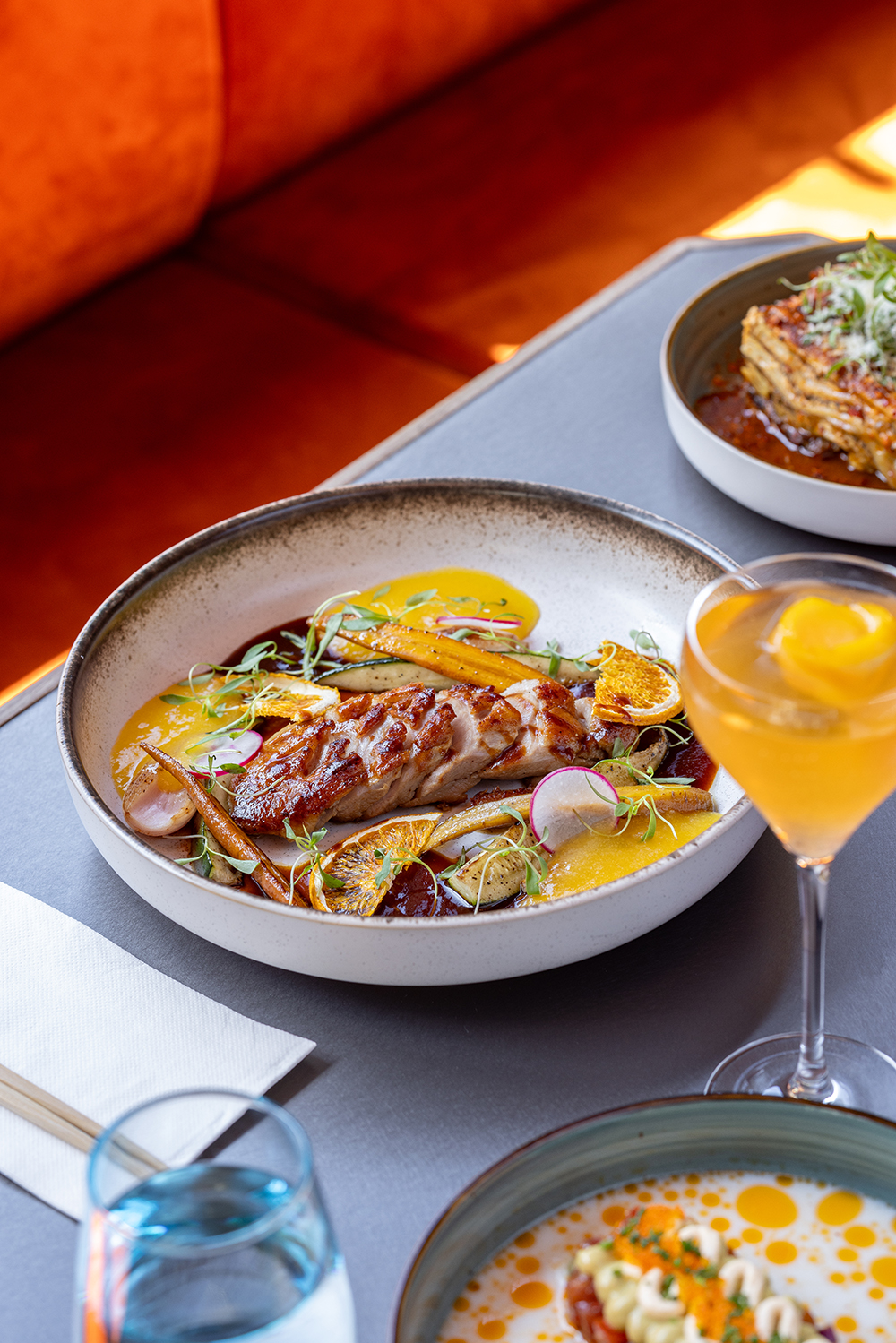 The orange Peking duck on the menu at Xie Xie restaurant in Ponsonby. Photo / Babiche Martens