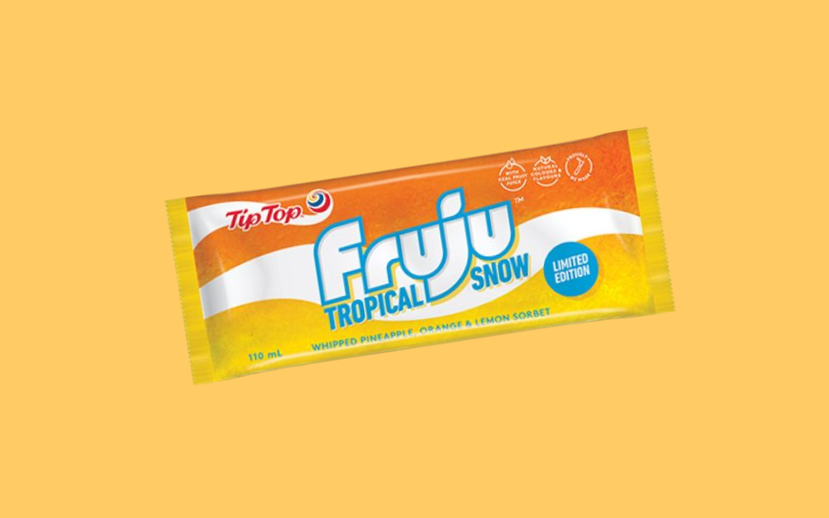 Tip Top's Fruju Tropical Snow.