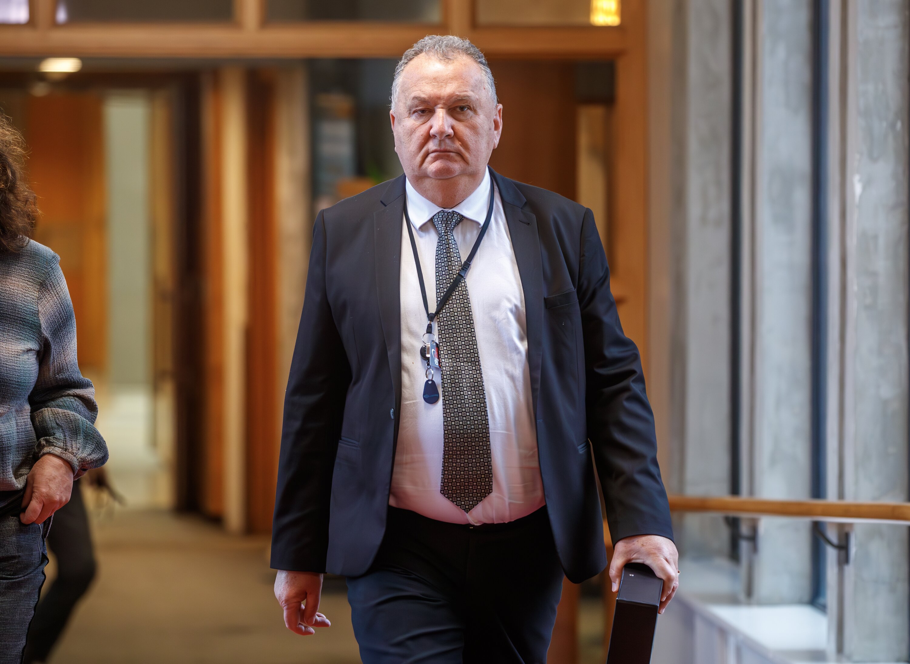 Shane Jones on his way to the House. Photo / Mark Mitchell.