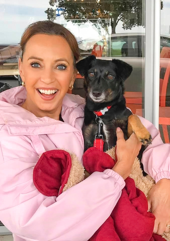 Suzanne now shares her home with fiance Patrick Kuhtze and rescue dog Matty. Photo / Supplied