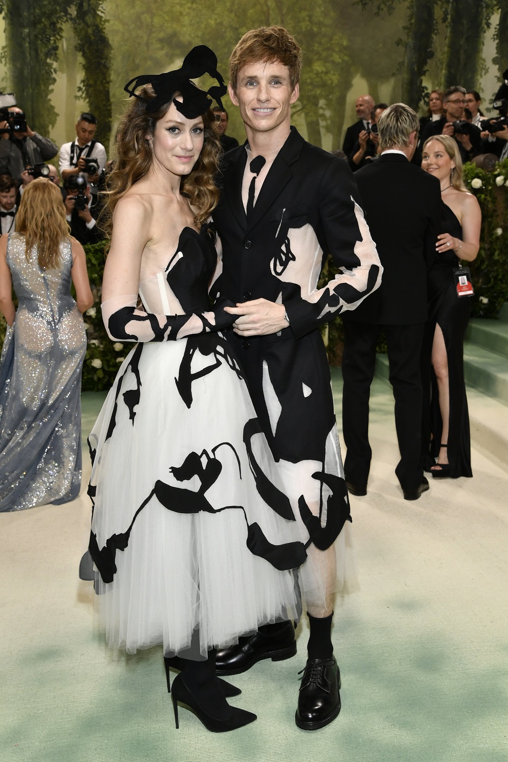 Hannah Bagshawe and Eddie Redmayne. Photo / AP