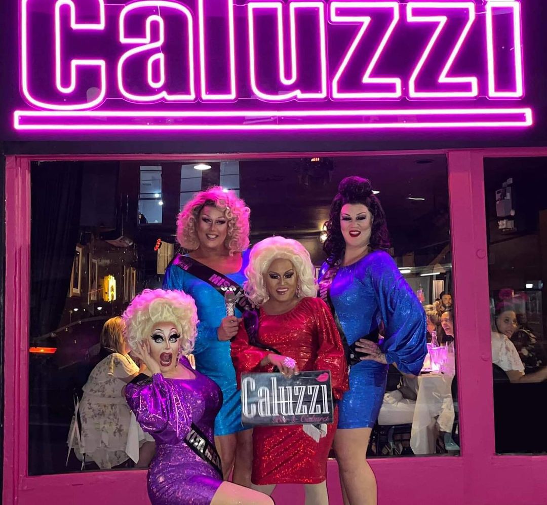 Caluzzi promises a night of food and fun for visitors. Photo / Instagram, @caluzzicabaret
