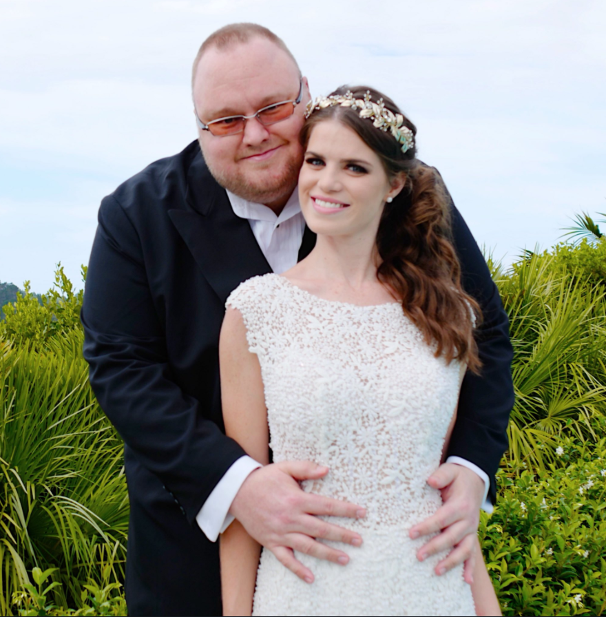 Kim and Liz Dotcom, who married on January 20, 2018, the sixth anniversary of the Megaupload raid. Photo / Supplied