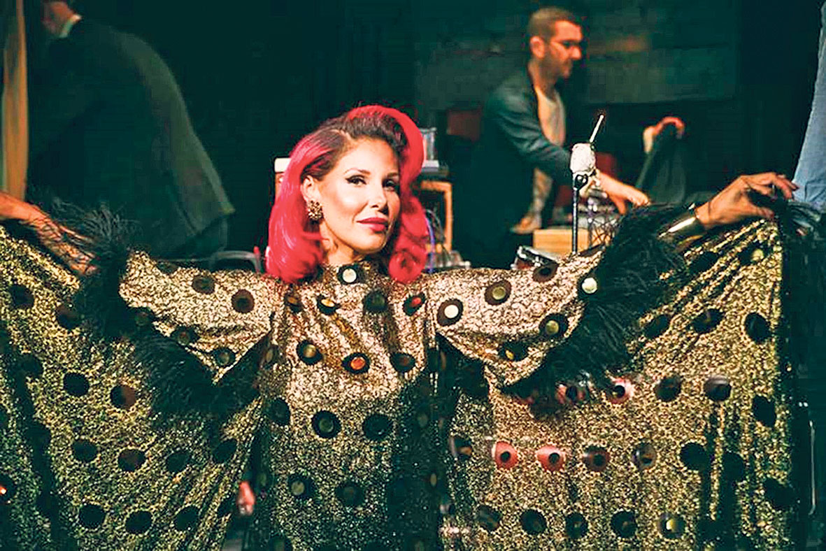 One of Las Vegas' performers.