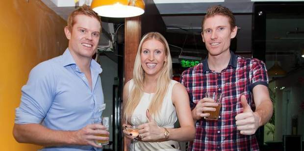 Siblings Nick, Anna and Mat Mowbray. 