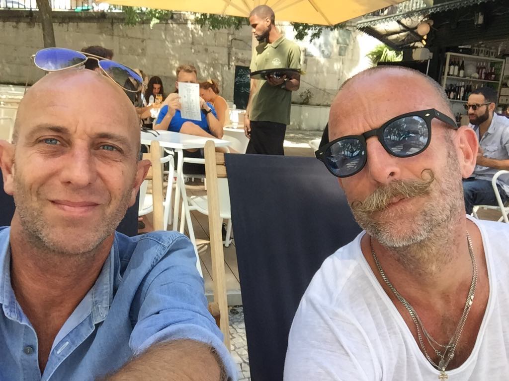 Johnny Caracciolo, left, met husband Russ Quinlivan through SPQR 12 years ago. They married in Auckland last December.