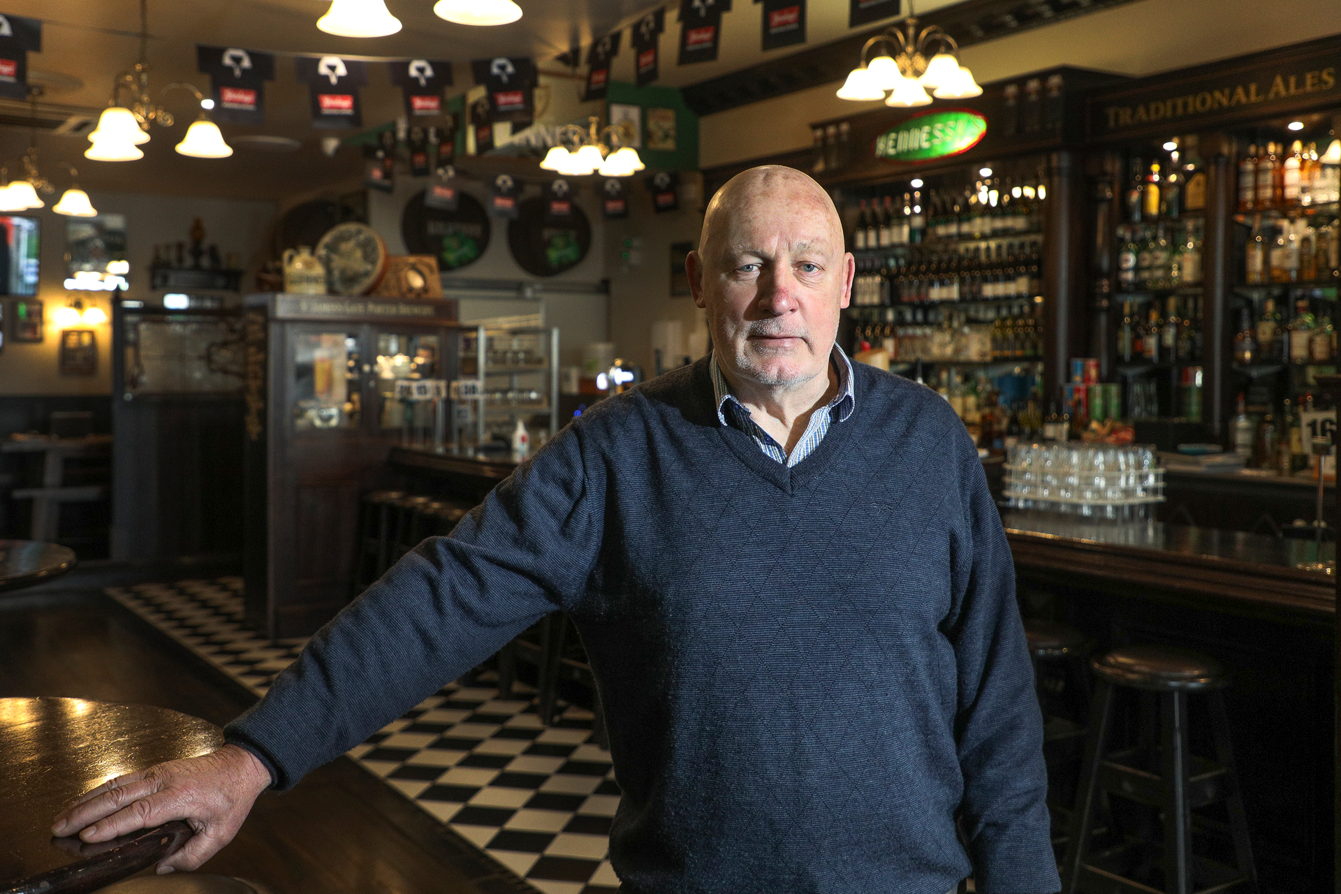 Reg Hennessy, Hospitality New Zealand Bay of Plenty president and the owner of Hennessy's Irish Bar.
