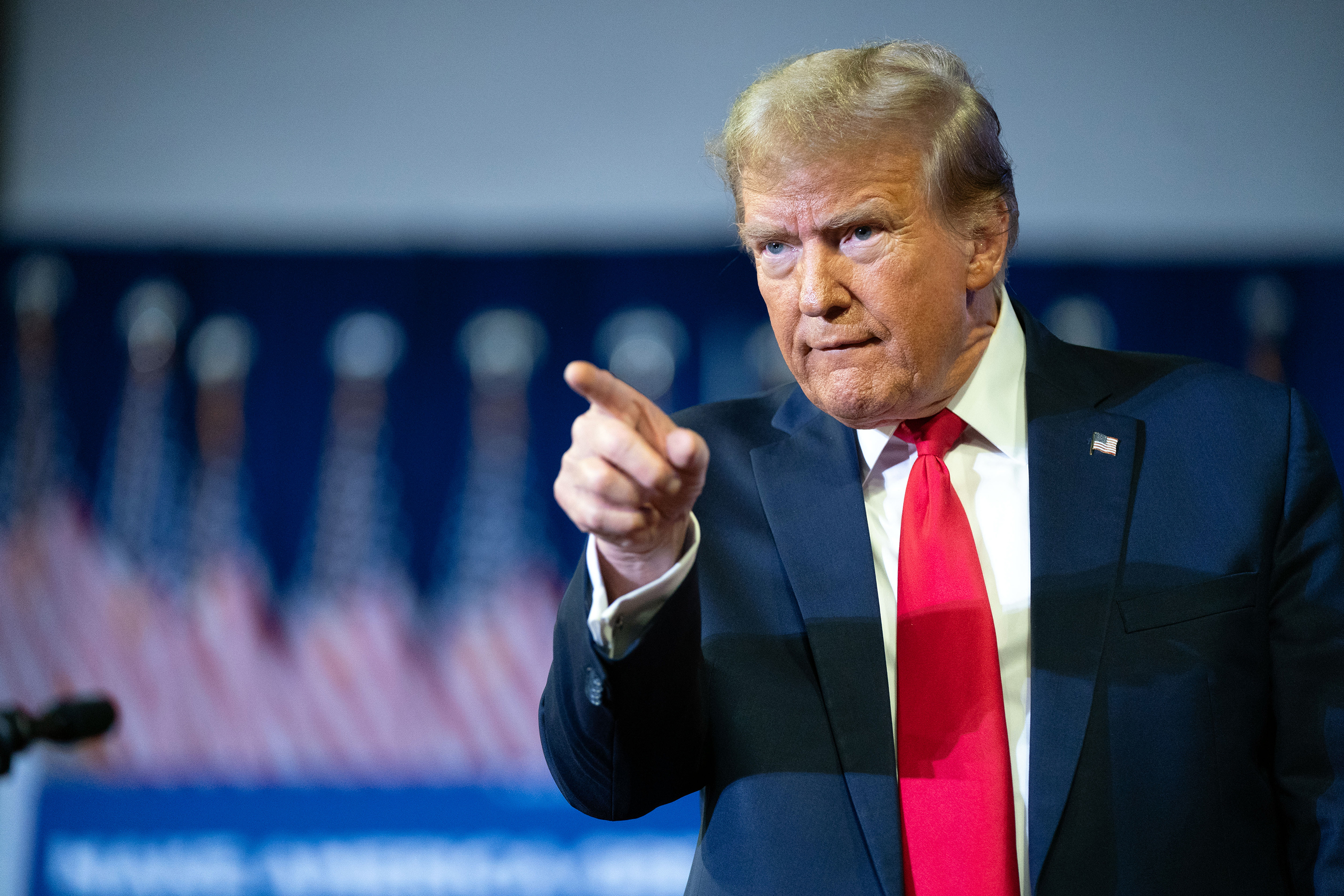 Former President Donald Trump at a campaign rally in Conway, South Carolina. Photo / Sean Rayford, The New York Times