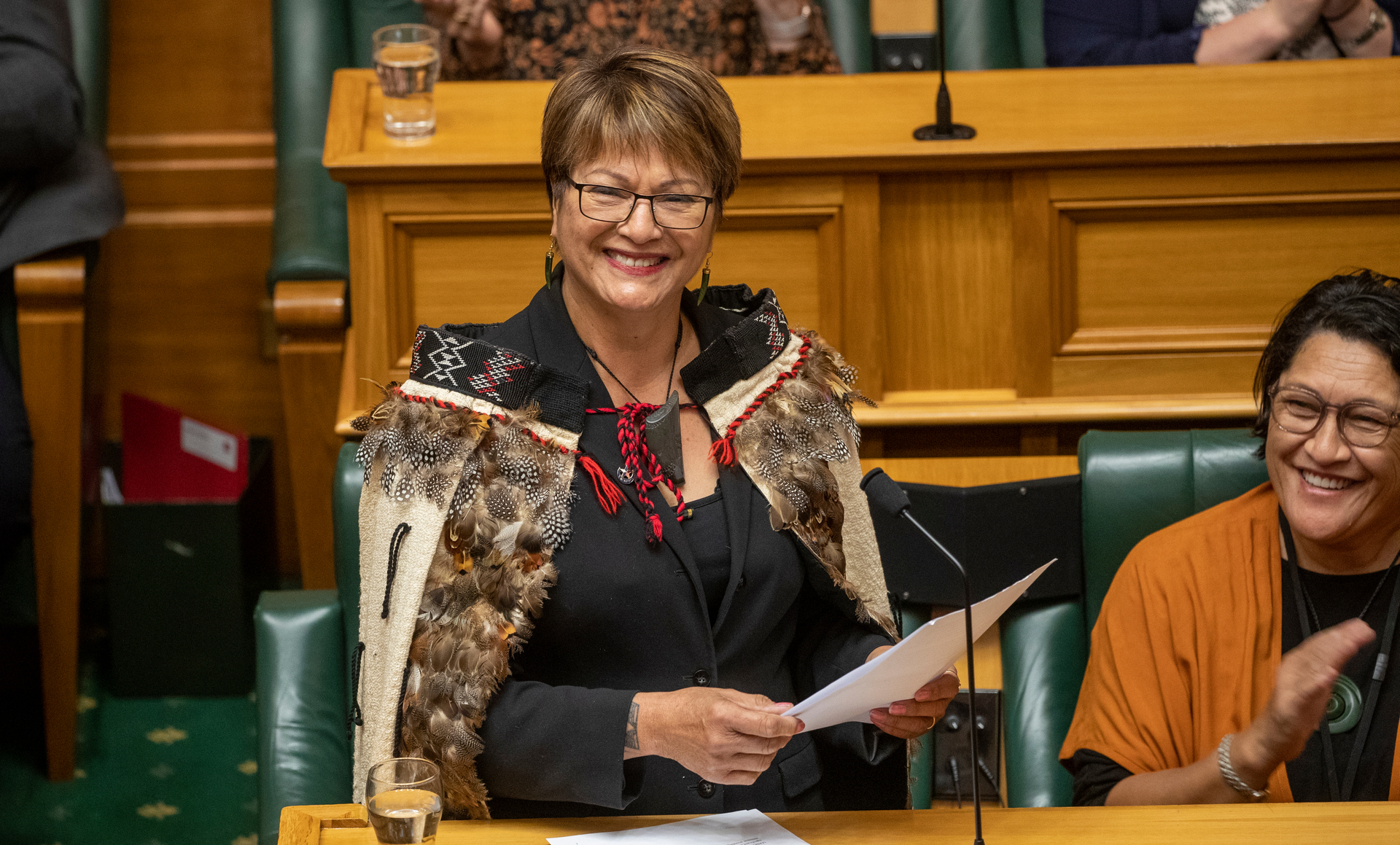 Peke-Mason referenced her work to improve water quality for her community in Rātana. Photo / Mark Mitchell
