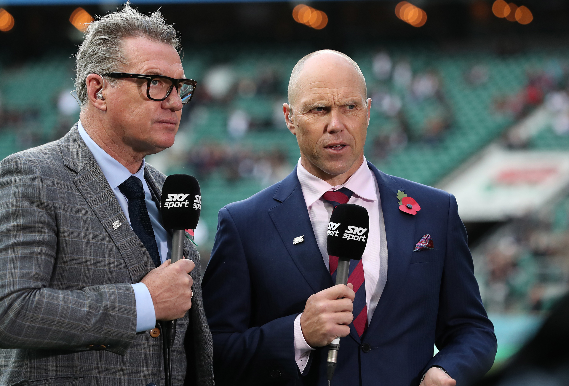 Sir John Kirwan, left, and Jeff Wilson. Photo / Photosport