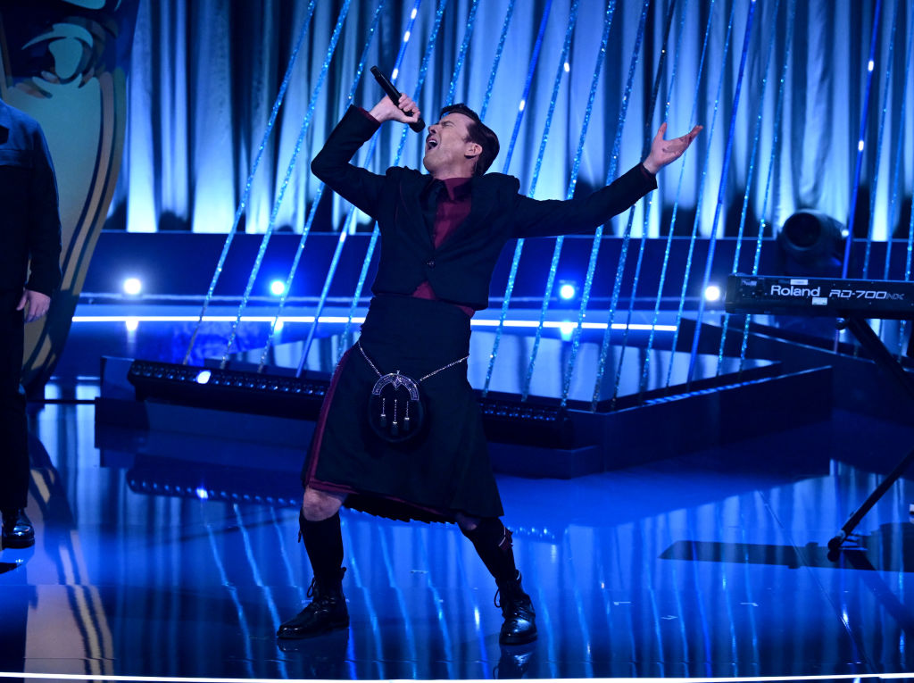 David Tennant performed in a kilt in a nod to his Scottish heritage. Photo / Getty Images