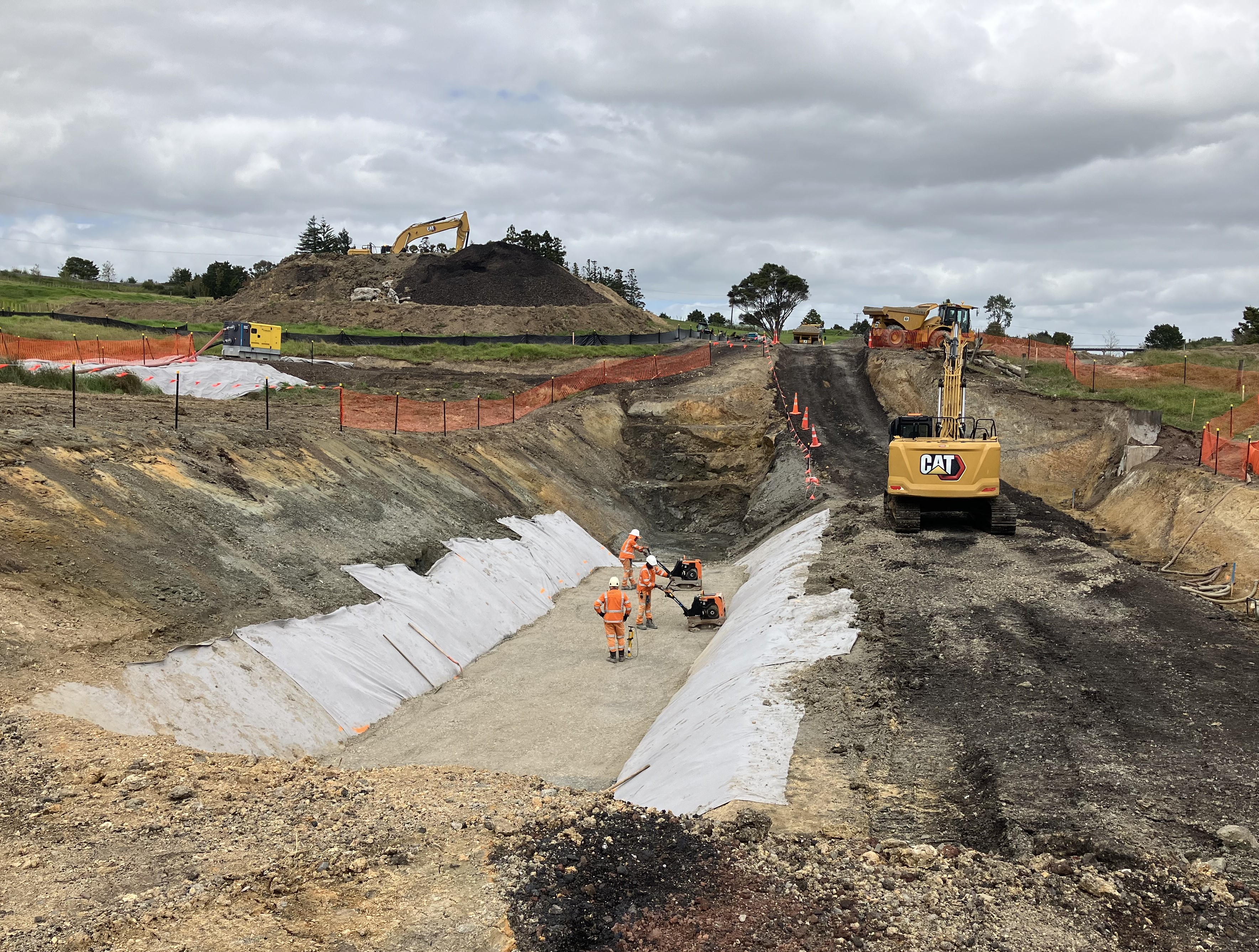 Damaged sections of railway at Old Tokatoka Rd, south of Whangarei. Photo / KiwiRail