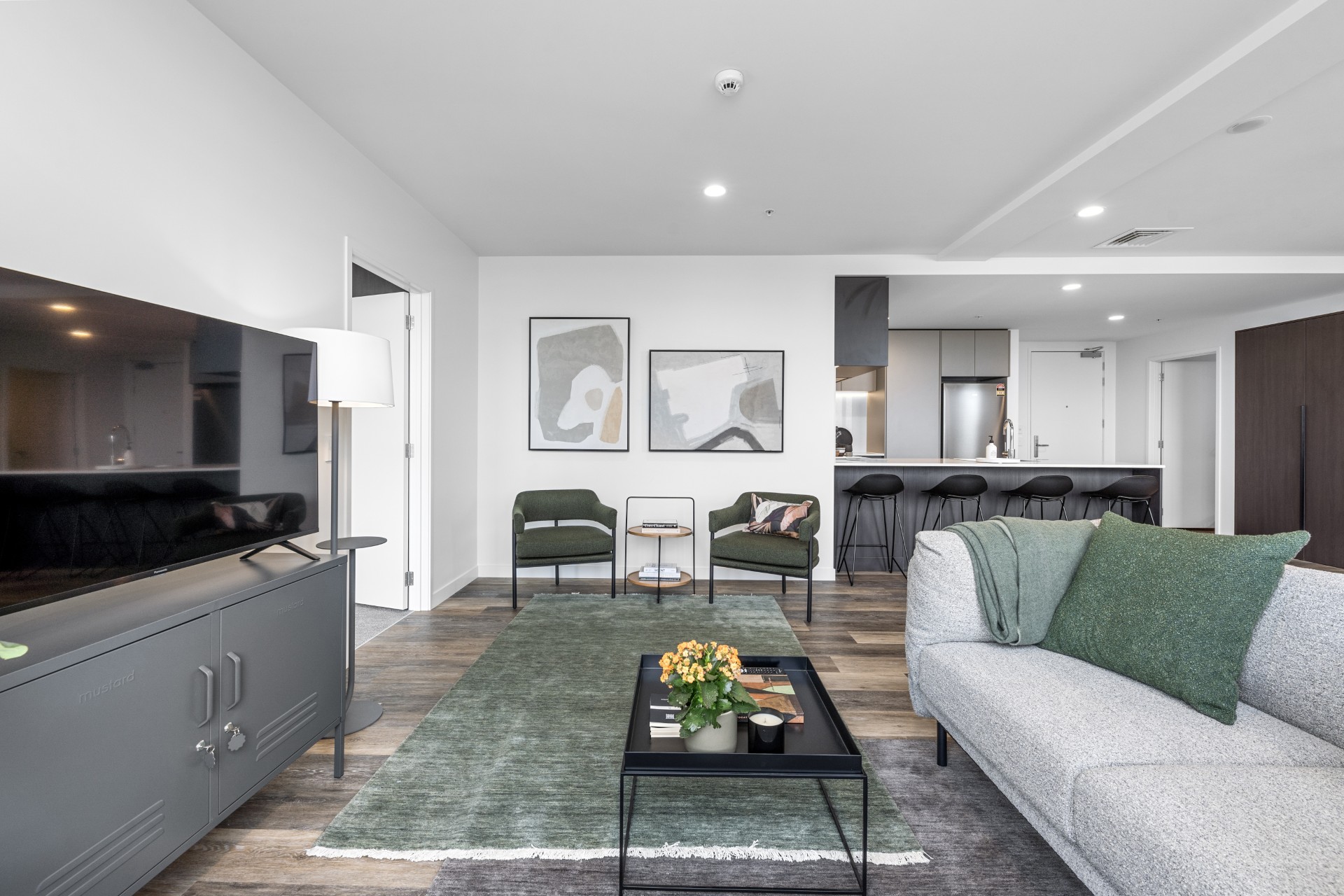 An interior image of a new Resido apartment released in April. Photo / Kiwi Property Group