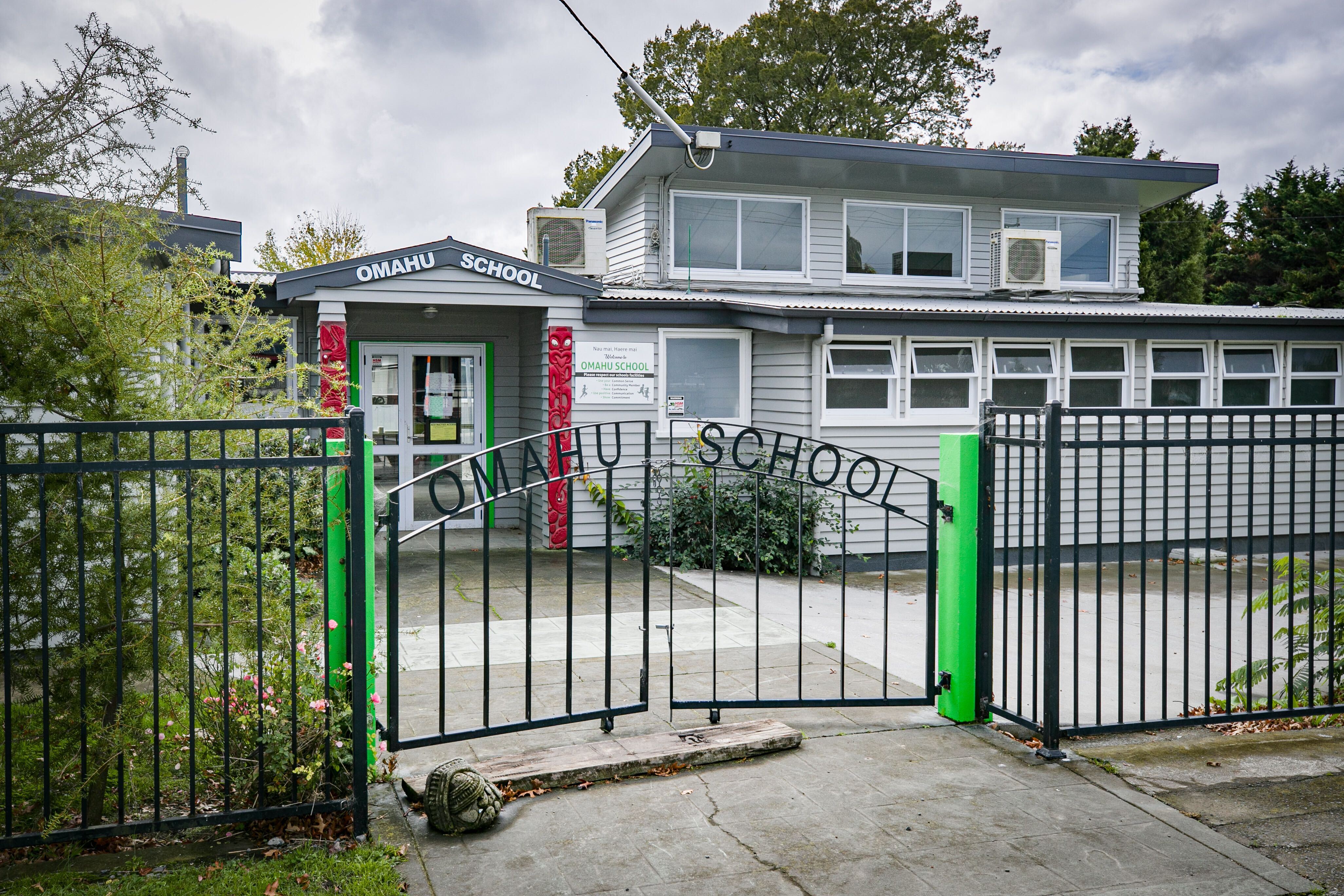 Omahu School grounds in Hawke's Bay. The school is expected to not be able to reopen for up to three years.  Photo / Warren Buckland