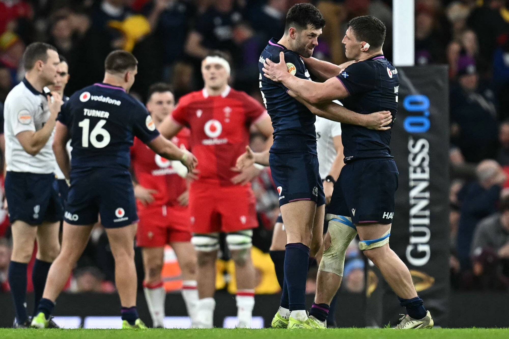 Scotland beat Wales in the Six Nations on Sunday morning. Photo / AFP