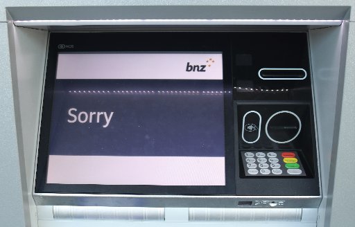 ATM machines in Kerikeri were down as there was no internet coverage.
Photo / Peter de Graaf