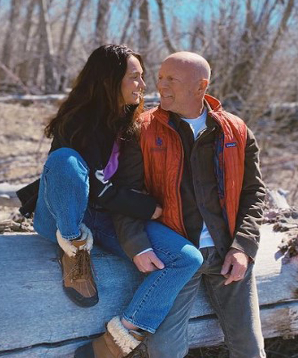 Emma Heming Willis and Bruce Willis. Photo / Instagram