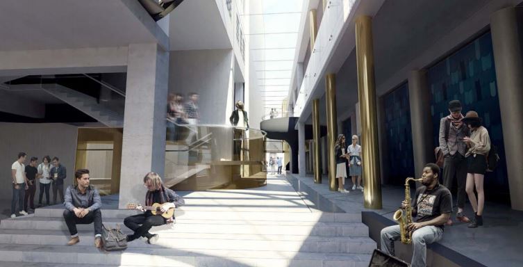 An artist's impression of Wellington's National Music Centre. Image / Supplied 
