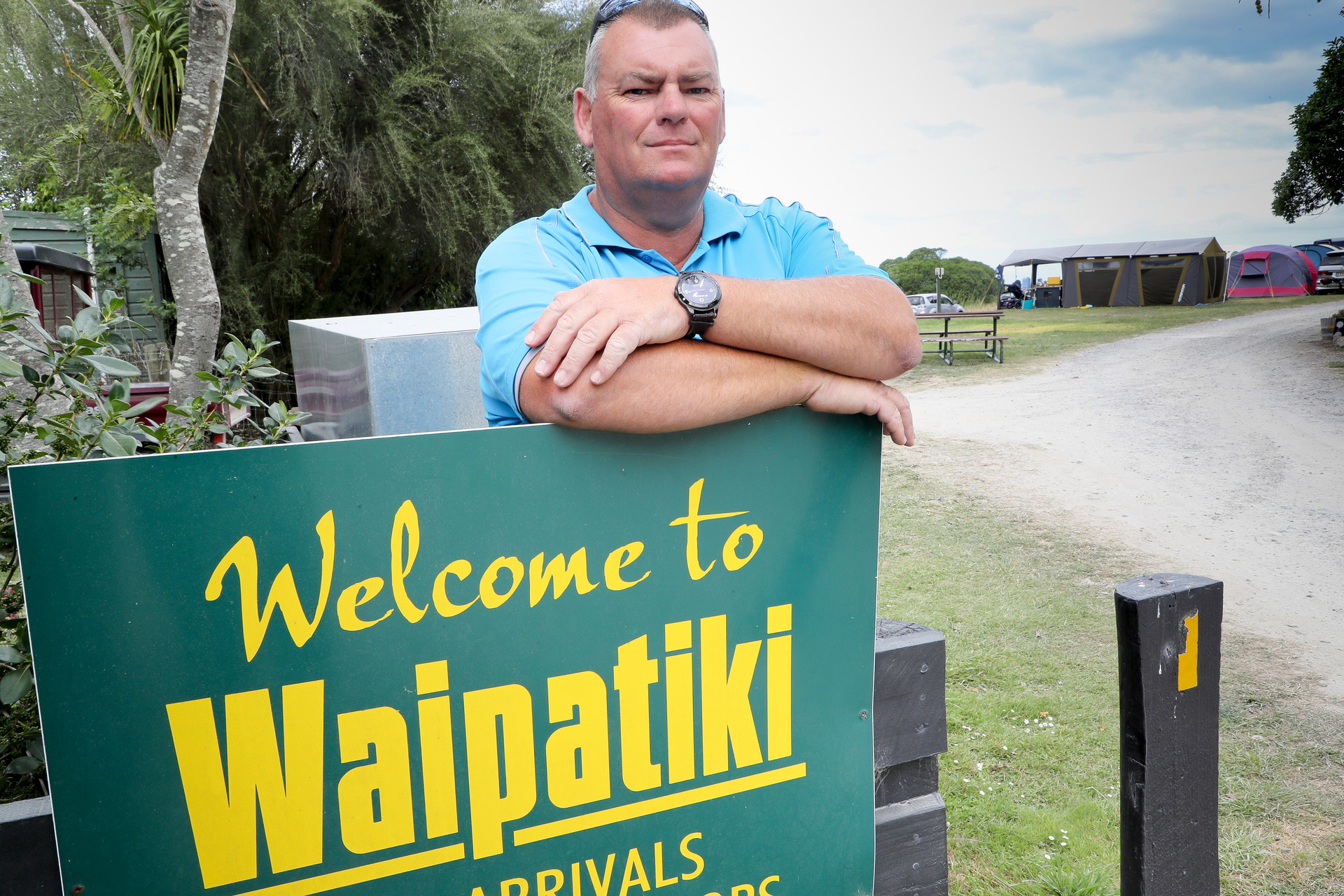 Waipatiki Beach Holiday Park owner Shane Ashforth.