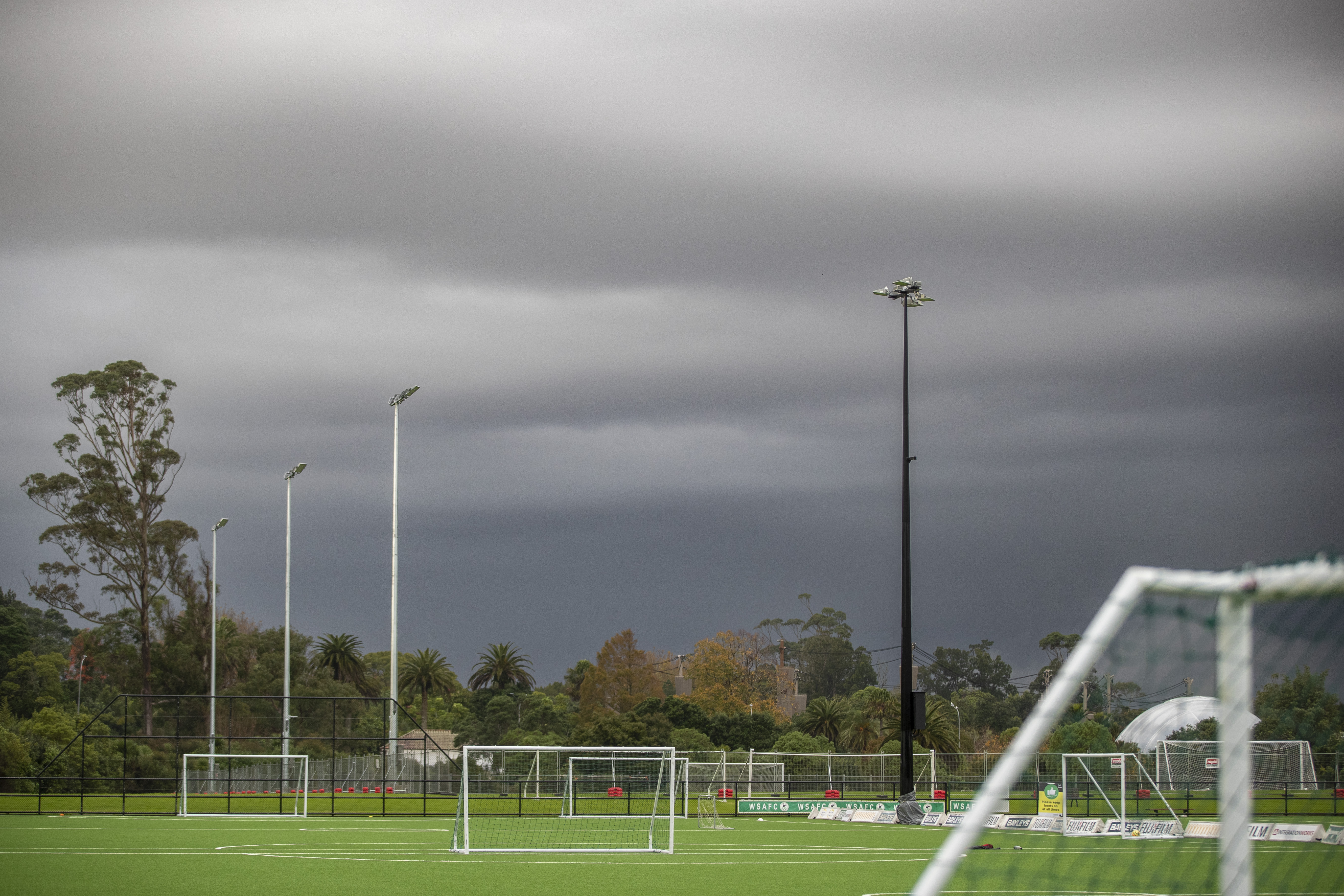 Western Springs Football Club is concerned about the closure of the Meola Rd entrance to its grounds at Seddon Fields for another three months. Photo / Michael Craig





