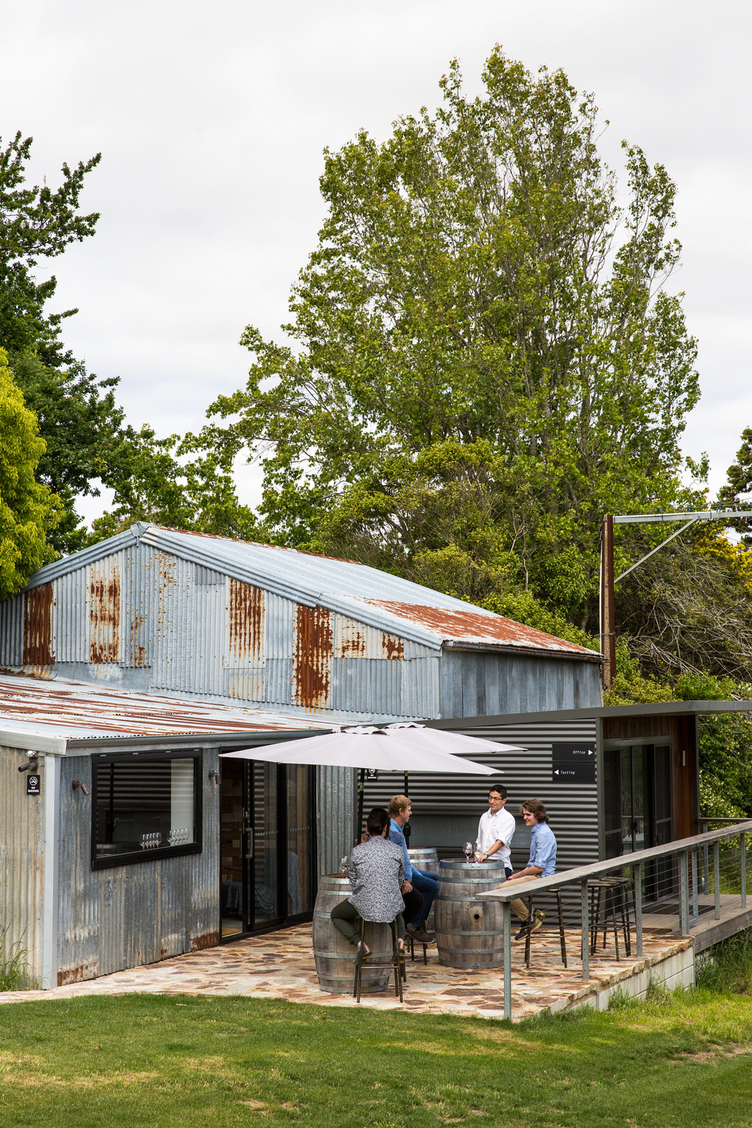 CRFT Wine’s shearing shed-turned-tasting room in Adelaide Hills. Photo / Supplied