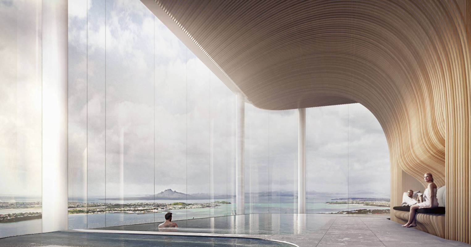 How the pool might have looked in the planned building. Photo / supplied