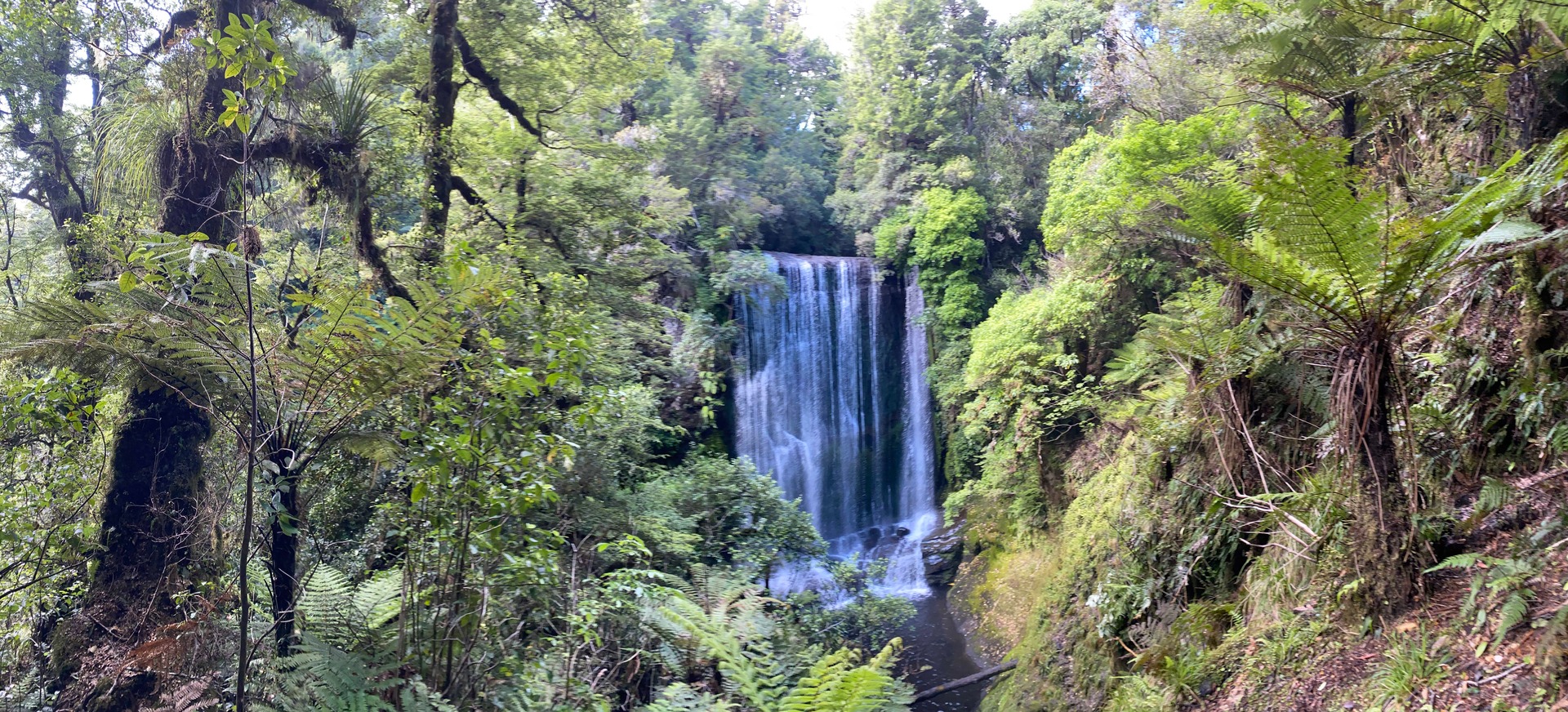 Korokoro Falls, a worthy detour on the Lake Waikaremoana Great Walk. Photo / Holly Reid