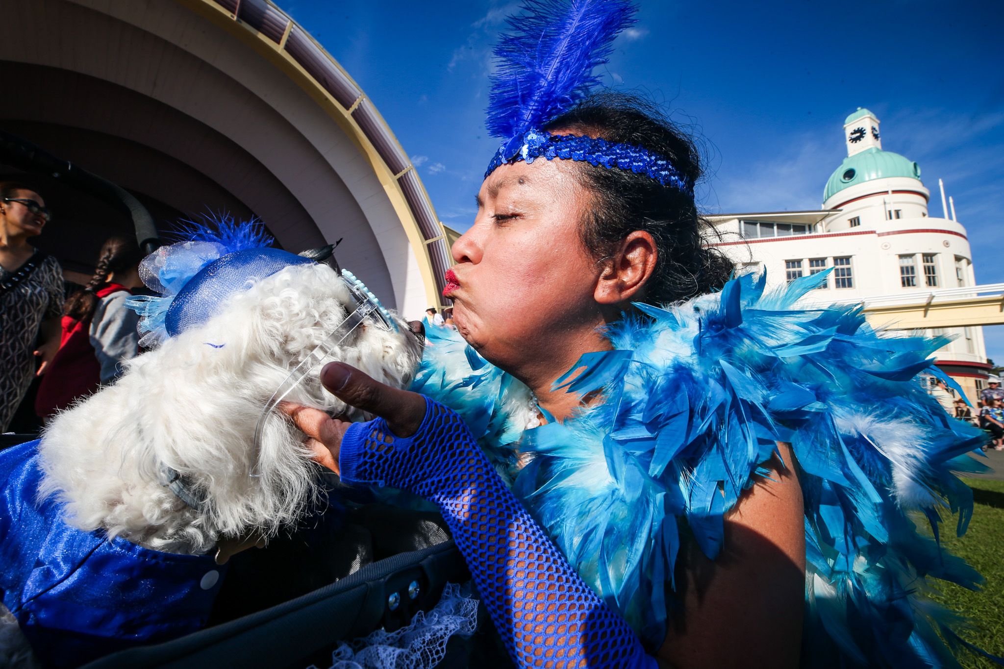 Novia Bliss with her dog, Summer, at the dog show. Photo / Paul Taylor