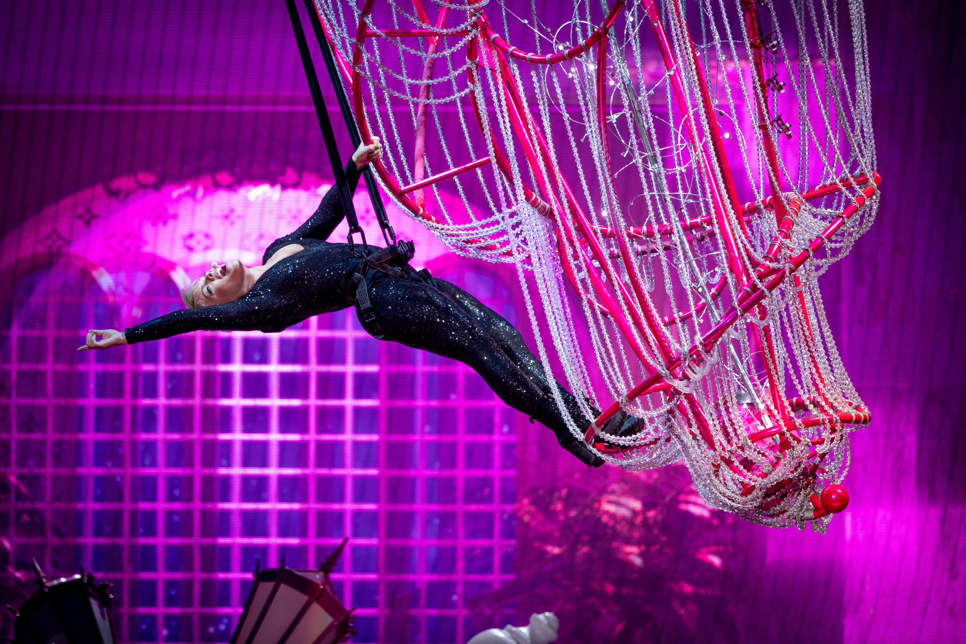 Pink playing at Spark Arena during her world tour. Photo / Dean Purcell