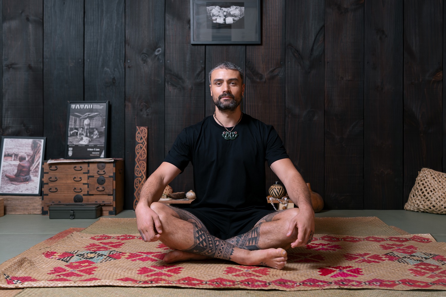 Mokonuiarangi (Moko) Smith works under the moniker Uhi Tapu, meaning Sacred Tattoo Tools, and has developed a personal practice that uses traditional hand tools and tapping methods.