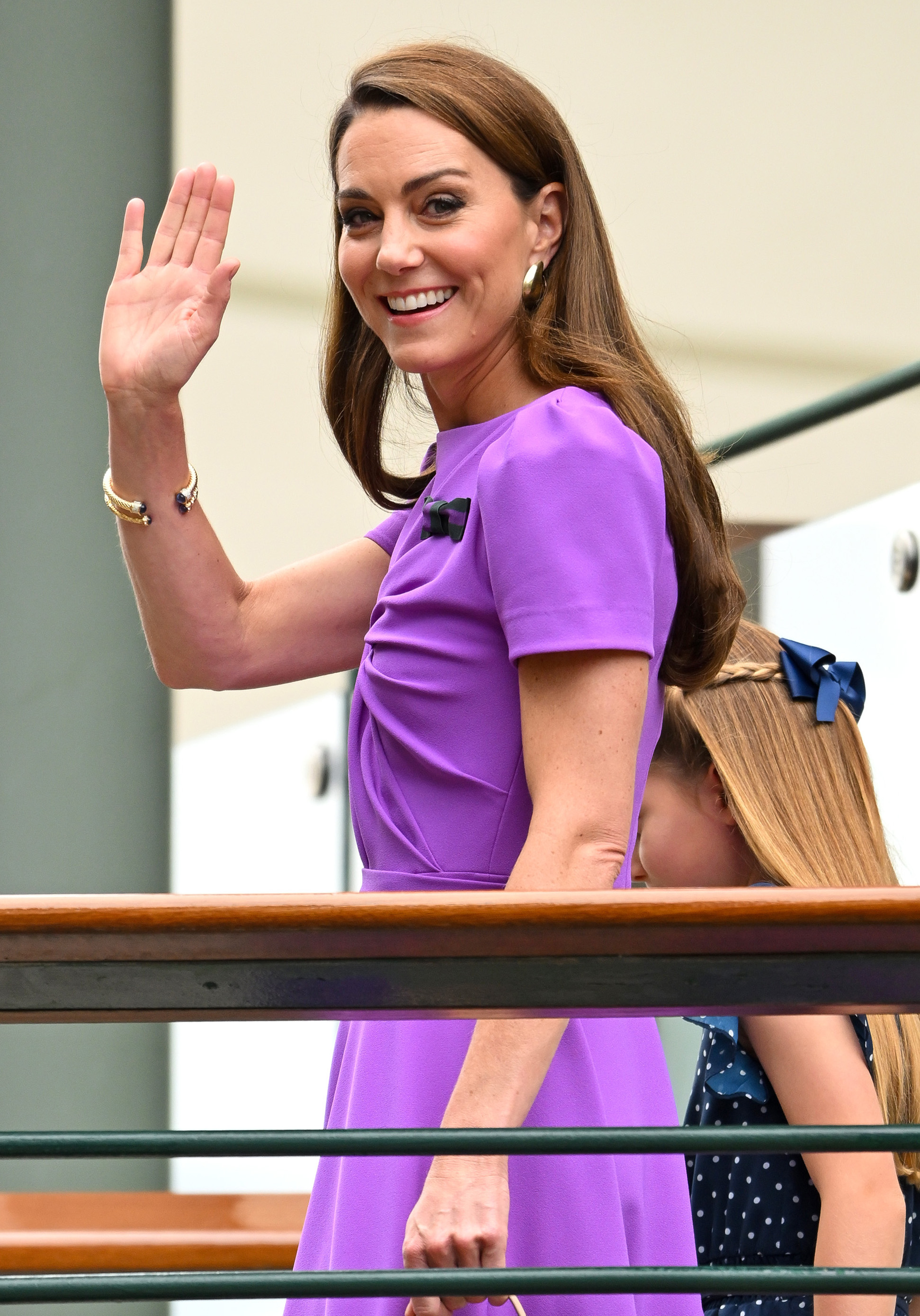 Catherine Princess of Wales appeared in good spirits at Wimbledon. Photo / Getty Images
