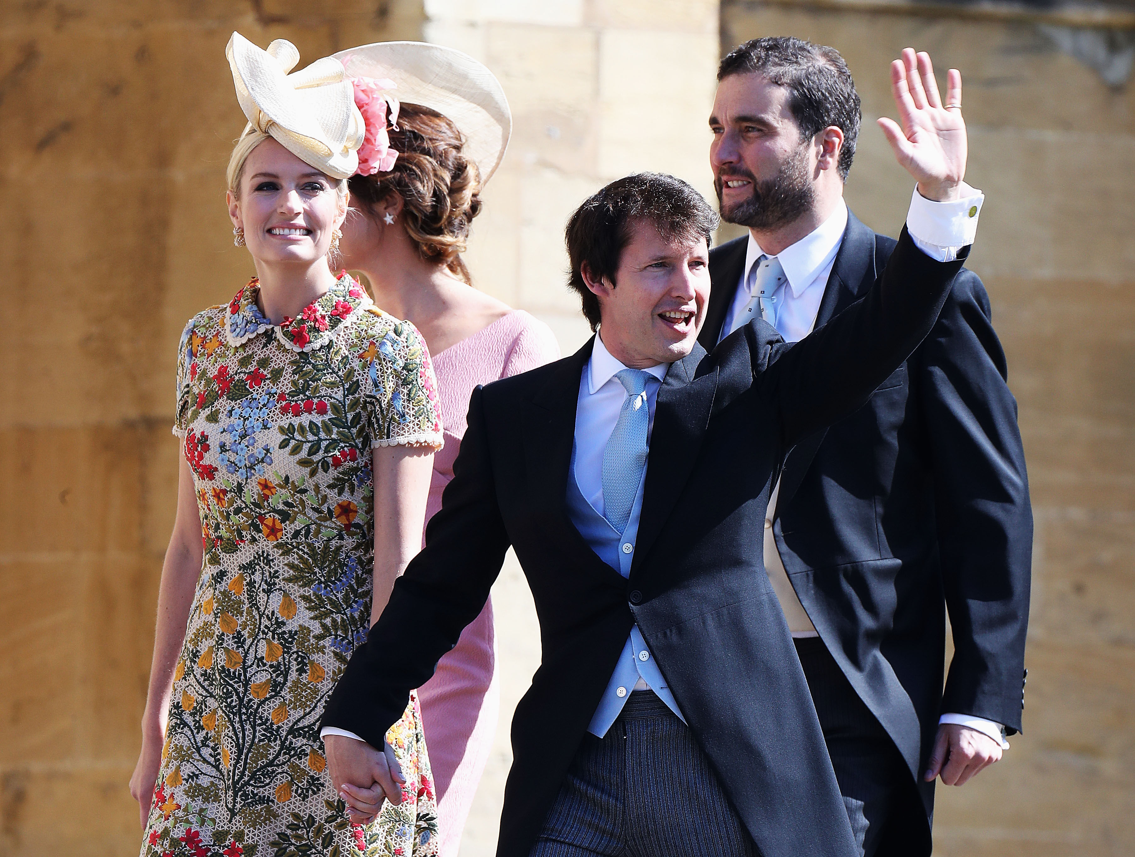 James Blunt and Sofia Wellesley at the royal wedding. Photo / Getty Images
