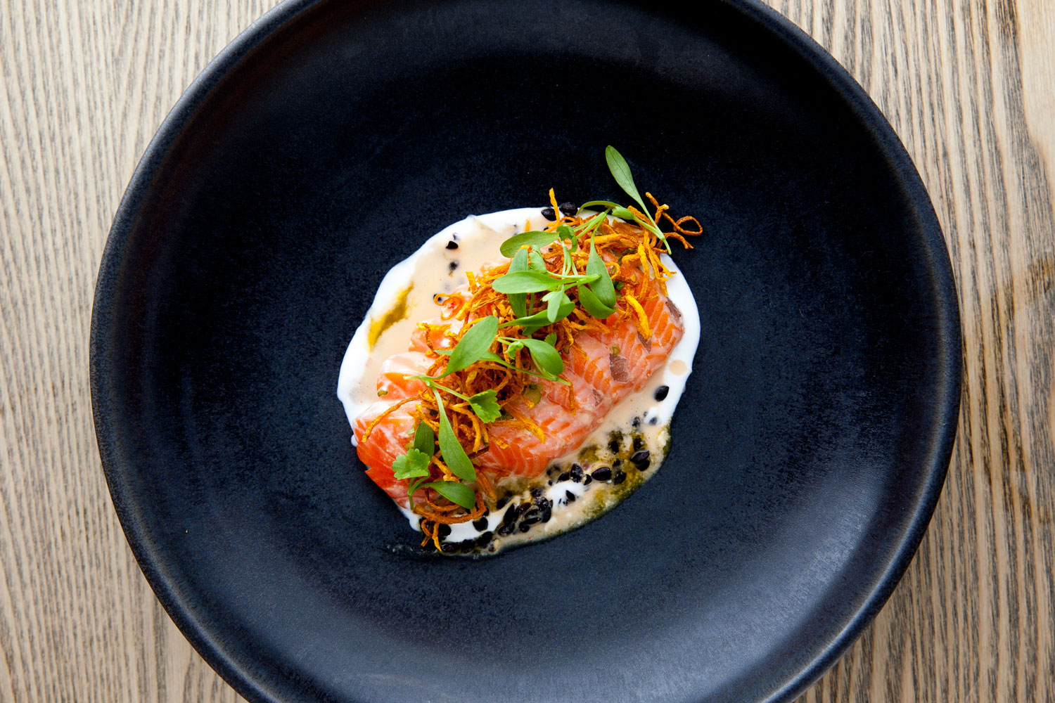 The salmon tiradito at Azabu in Ponsonby. Picture / Babiche Martens.
