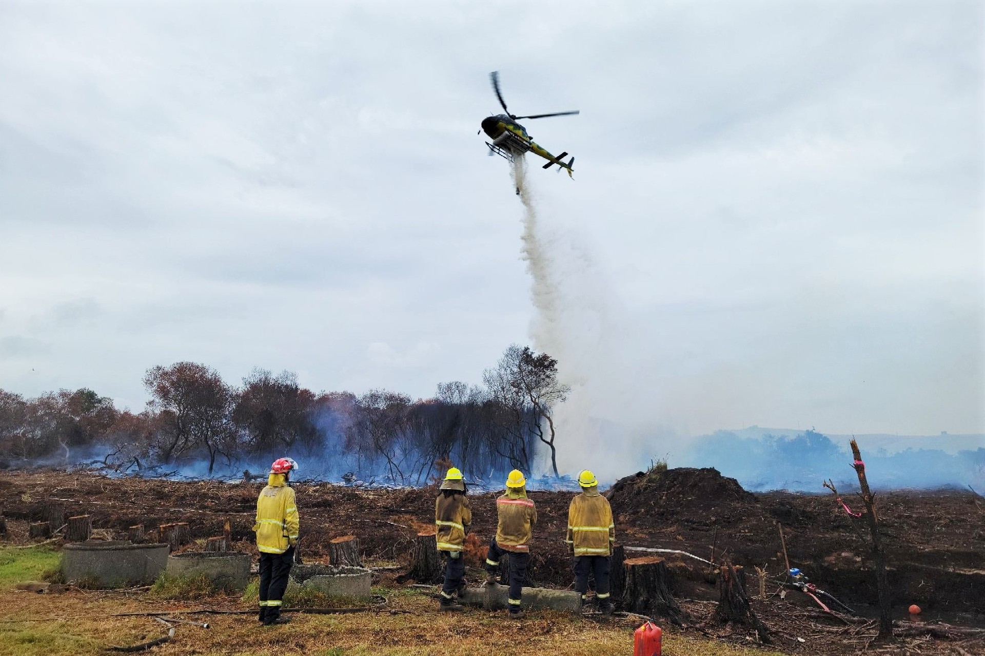 Rising temperatures and strong winds caused the devastating Kaimaumau fire in 2022 to rip through wetlands and threaten 30 homes. Photo / Fire and Emergency