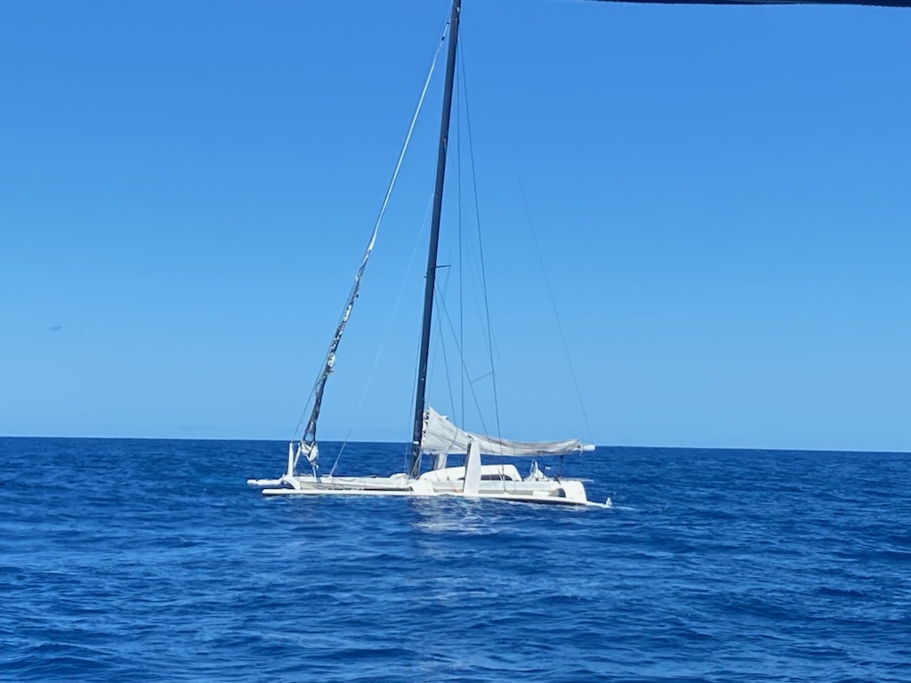 Triple 8 catamaran was recently sighted west of Noumea. Photo / Supplied.