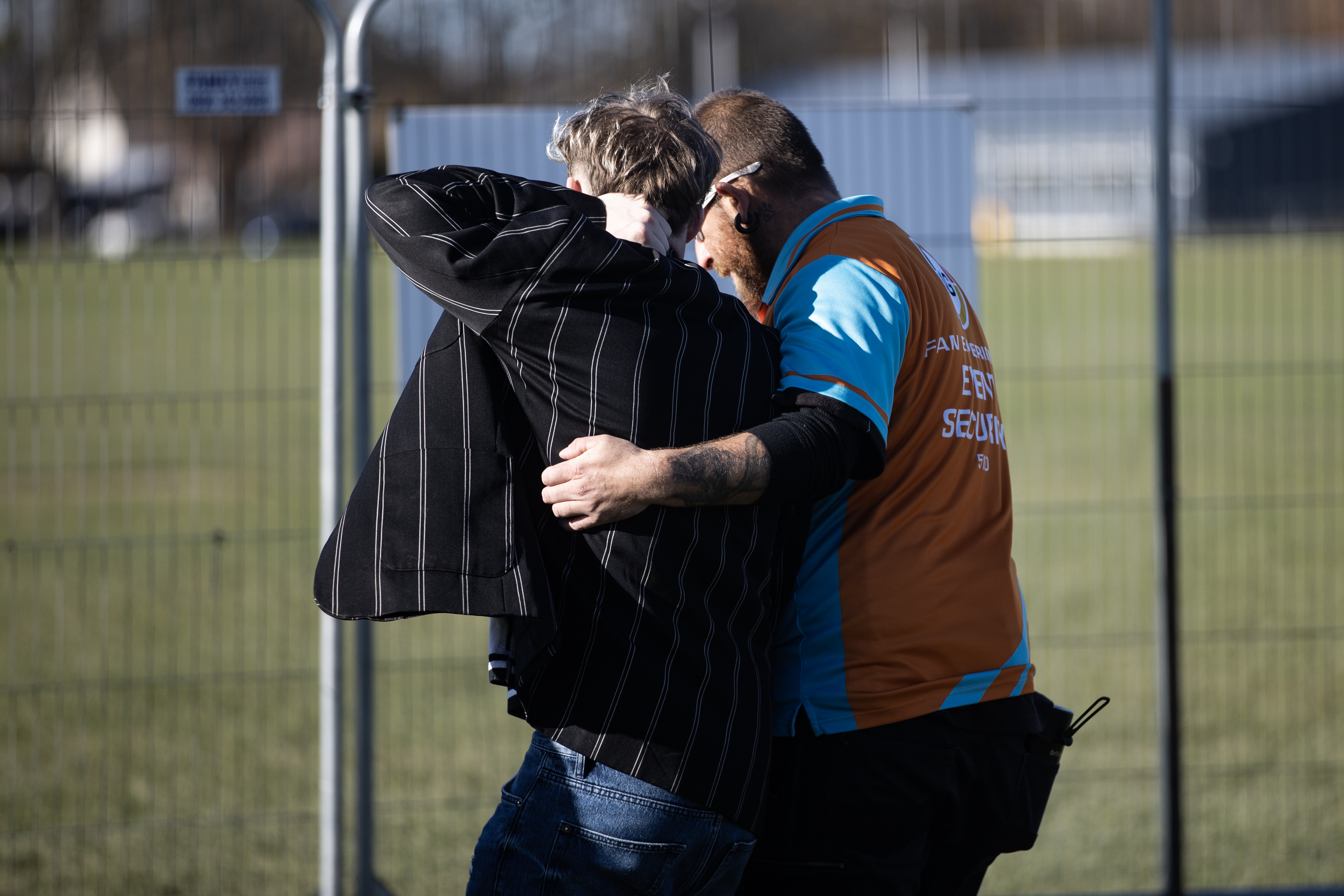 Several supporters were ejected after a scuffle in the crowd. Photo / George Heard