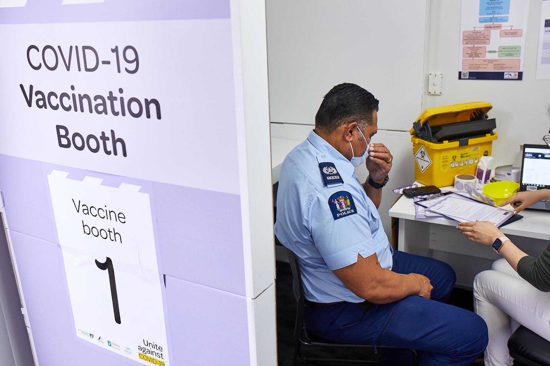Frontline emergency service workers were among the first to get Covid vaccinations. Photo / File