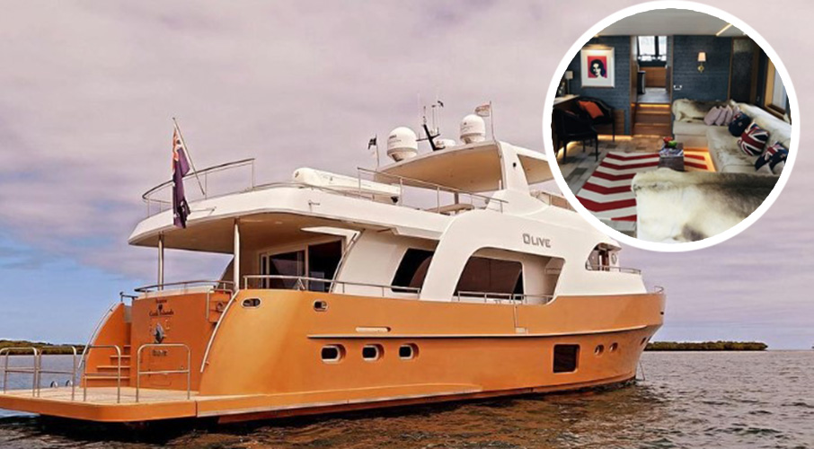 Paul Henry is selling his multi-million dollar yacht Olive, named after his late mother. Photo / TradeMe