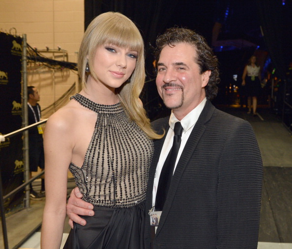 Taylor Swift and Scott Borchetta, founder of Big Machine Records, in 2013. Photo / Getty Images
