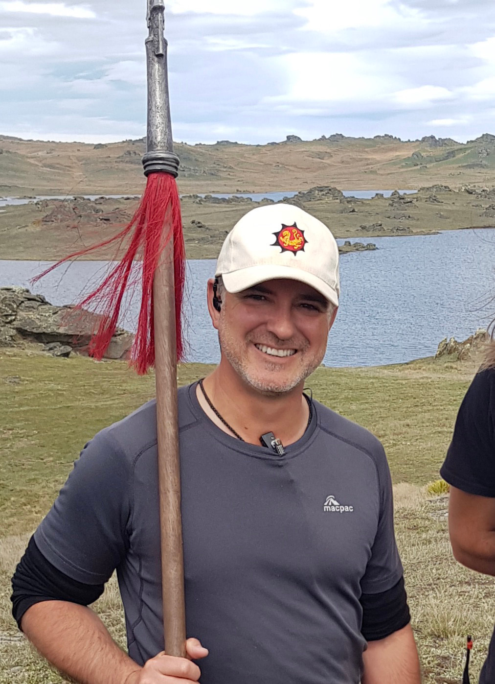 David Strong working as the military advisor on the set of the movie Mulan in 2018. Photo/supplied