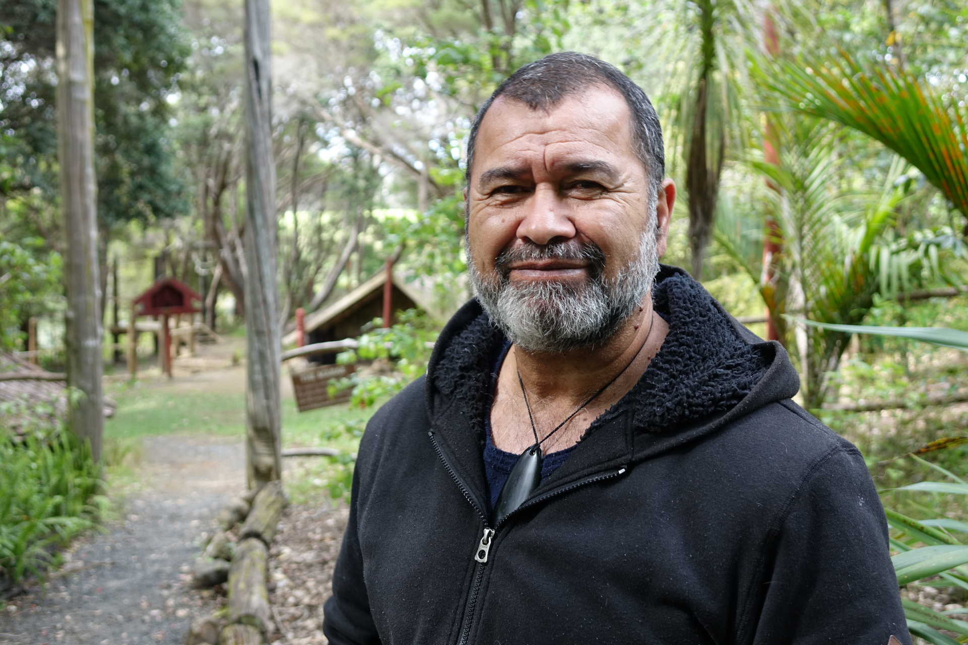 Kipa Munro, kaitiaki of Te Ahurea, part of Kerikeri's Kororipo Heritage Park, one of the very first places in Aotearoa New Zealand where Māori and Pākehā began living together. Photo / Supplied