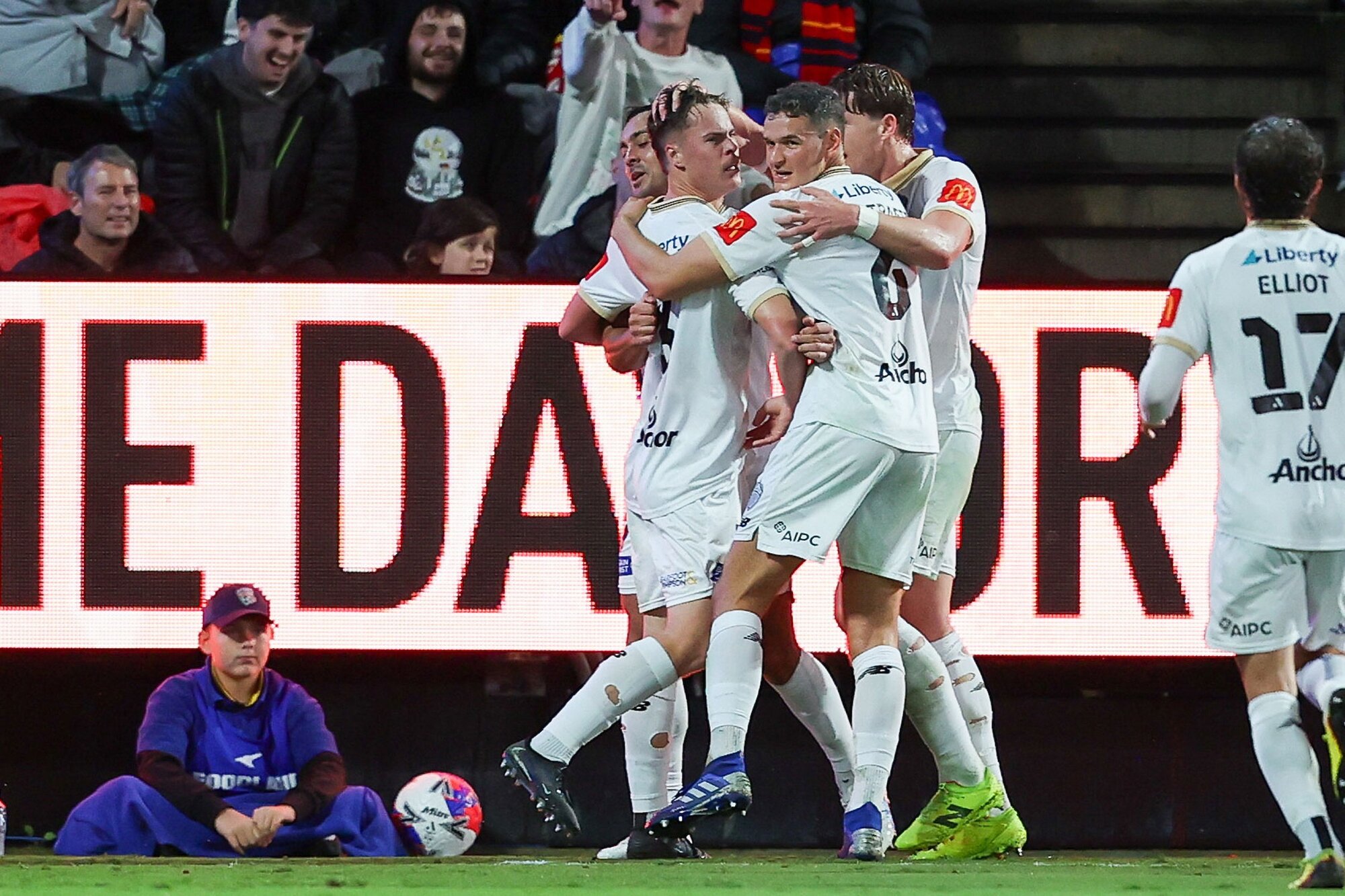 Auckland FC celebrate epic semi-final win.
Photo/Photosport