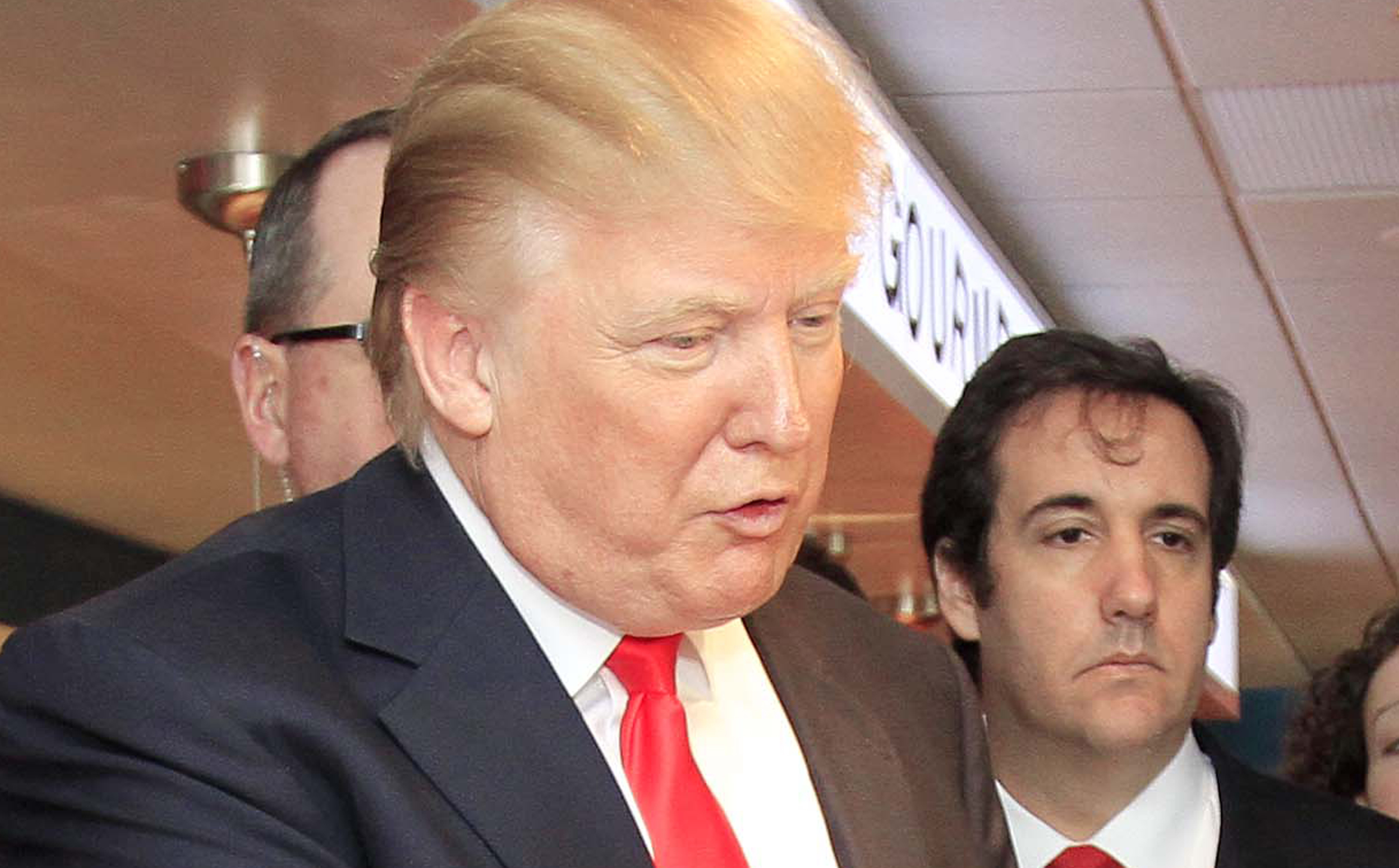 Donald Trump, left, with then-attorney Michael Cohen in 2011. Photo / AP