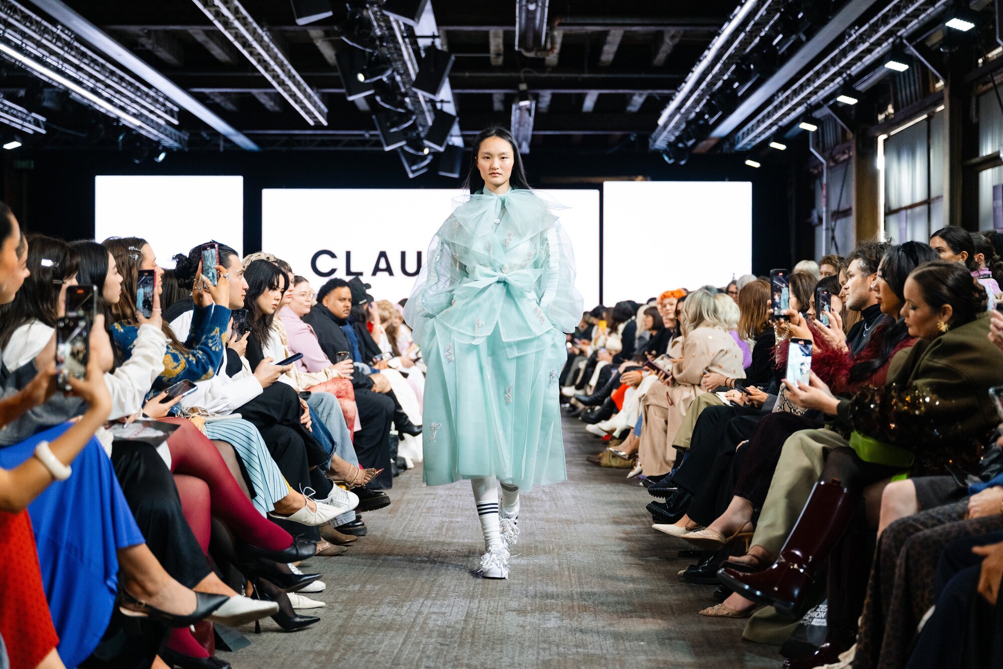 A stunning sheer coat from Claudia Li. Photo / Radlab