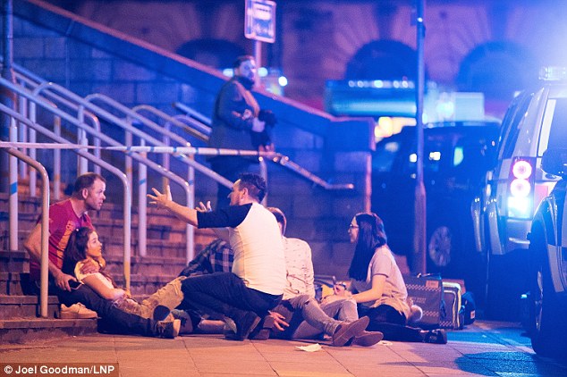 Witnesses tell of seeing bloodied, injured people in and outside the arena. Photo / Joel Goodman