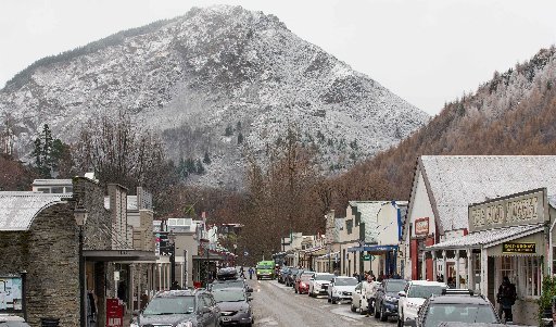 Arrowtown is covered in snow as an icy winter blast hits the South Island.