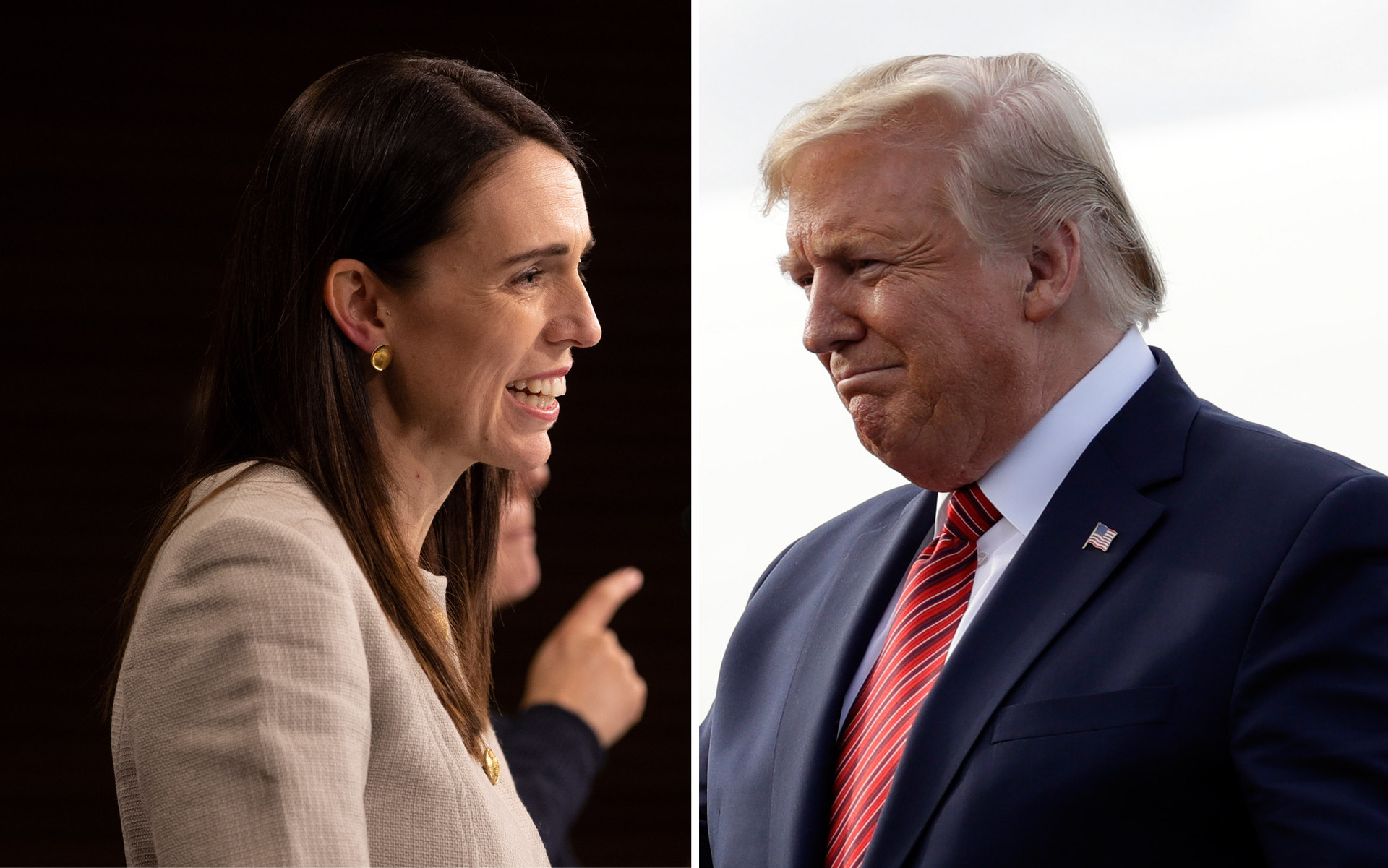 Jacinda Ardern will meet Donald Trump this morning. Photos / Mark Mitchell, AP