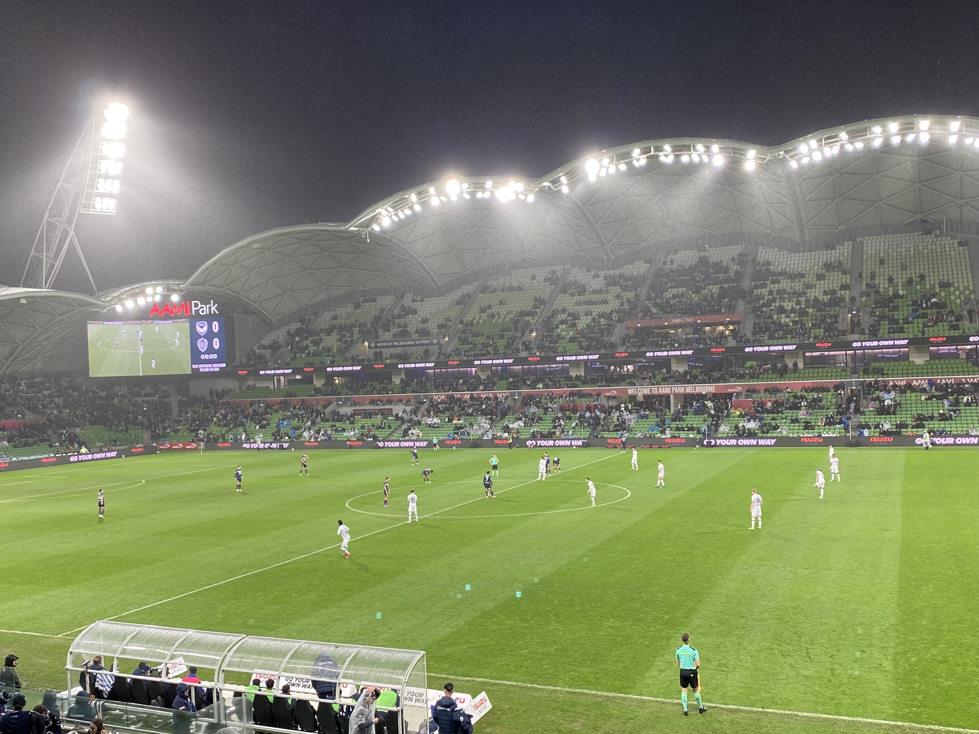 View from the AAMI Park press box.