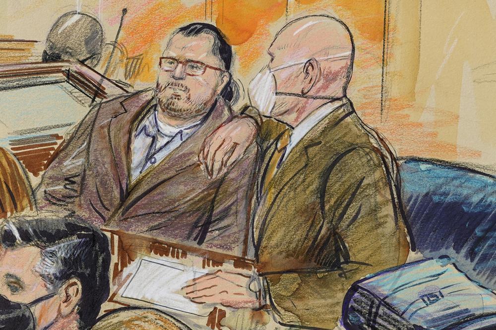 Guy Reffitt, convicted of storming the US Capitol with a holstered handgun helmet and body armour was sentenced on Monday. Photo / AP